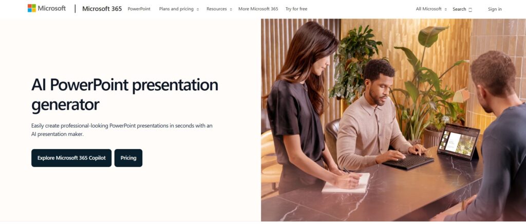 Best AI tools for presentations 2025. Microsoft PowerPoint AI is the perfect AI-powered presentation tool for professionals
